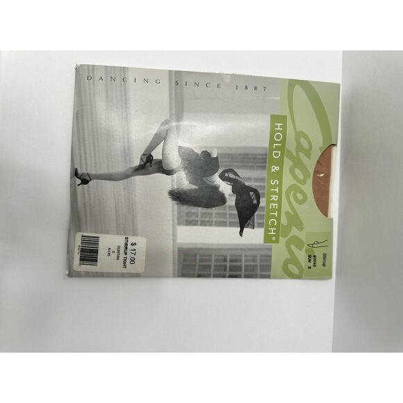 Women's Tights Size Small Capezio Hold and Stretch Stirrup Suntan N145 - Picture 3 of 5